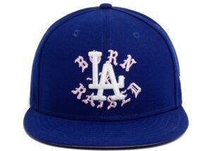 Born X Raised Los Angeles Dodgers Script Fitted Hat